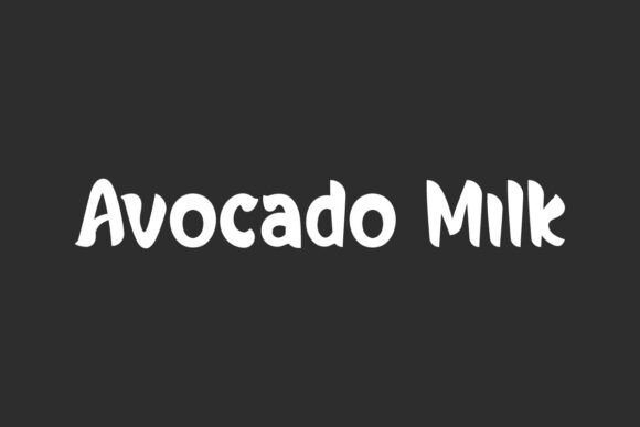 Avocado Milk: The Modern Display Font for Bold Branding