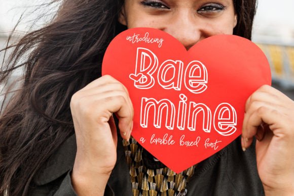 Bae Mine: The Lovable Boxed Font for Heartwarming Crafts