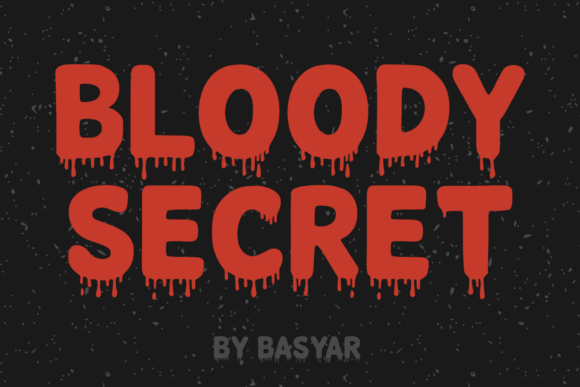 Bloody Secret: A Bold Display Typeface for Horror Editorial Design
