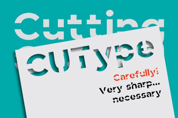 Cutype: The Bold Font for Laser and Paper Cutting Brands