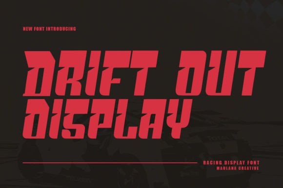Drift out: The Bold Typeface for High-Energy Brand Identity