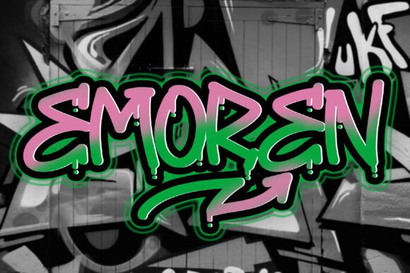 Emoren: The Edgy Display Font for Bold Web Designs