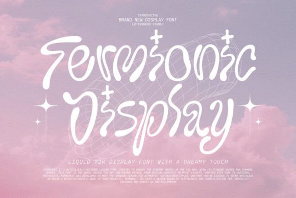 Fermionic: The Liquid Y2K Display Font for Modern Editorial Design