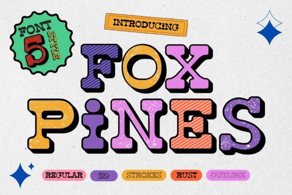 Fox Pines: The Playful Display Font for Modern Editorial Design