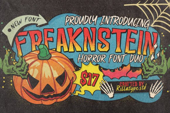 Freaknstein: The Eerie Display Typeface for Horror Campaigns