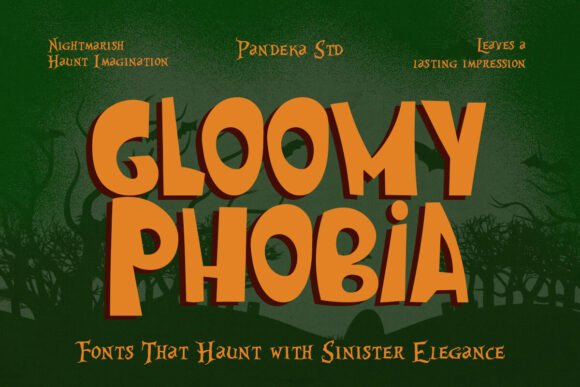 Gloomy Phobia: The Perfect Horror Display Font for Bold Branding