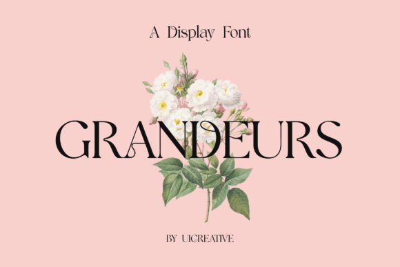 Grandeurs: The Elegant Display Font for Handmade Creators