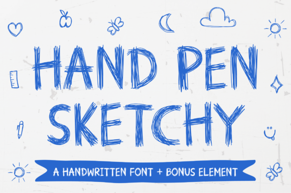 Hand Pen Sketchy: The Playful Display Font for Handmade Creators