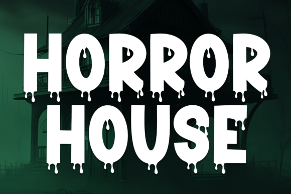 Horror House: The Quirky Display Font for Bold Campaigns