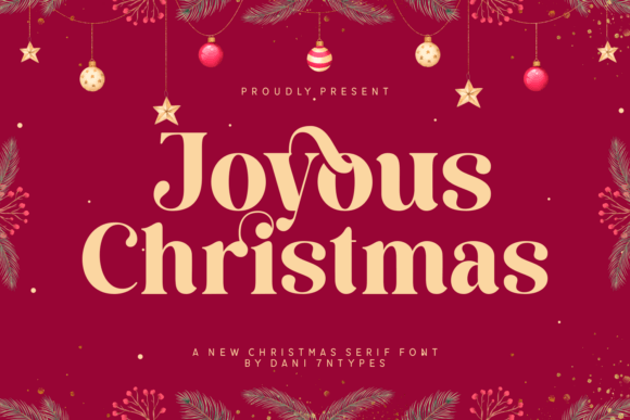 Joyous Christmas: A Festive Serif for Editorial Design