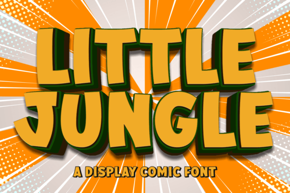 Little Jungle: A Bold Display Font for Creative Projects