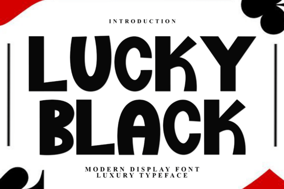 Lucky Black: The Bold Display Typeface for Handmade Brands
