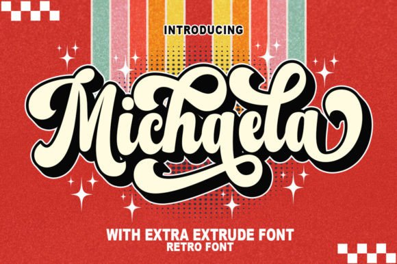 Michaela: The Retro Display Font for Authentic Branding