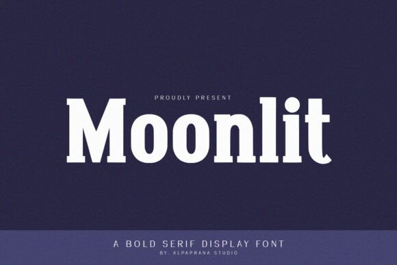 Moonlit: The Bold Serif Typeface for Modern Branding