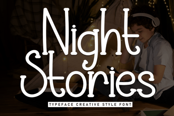 Night Stories: The Handmade Display Font for Cozy Branding