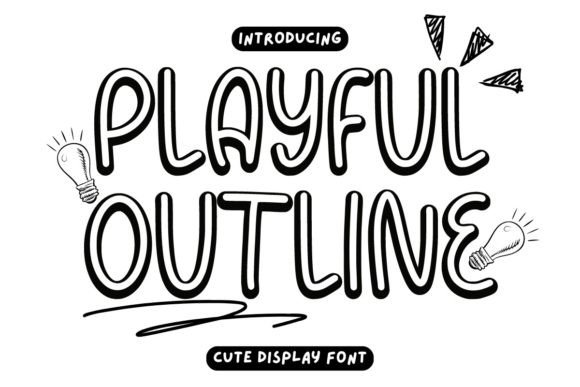 Playful Outline: A Distinctive Display Font for Editorial Design