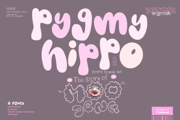 Pygmy Hippo: A Versatile Display Font for Editorial Design