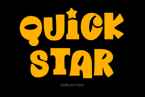 Quick Star: The Playful Display Typeface for Viral Campaigns