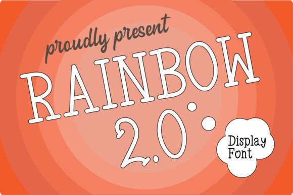 Rainbow 2.0: The Perfect Handmade Display Font for Creative Sellers
