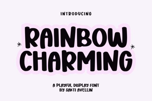 Rainbow Charming: A Vivacious Display Font for Joyful Editorial Design