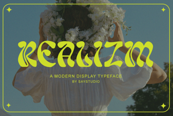Realizm: The Modern Display Typeface for Bold Editorial Design