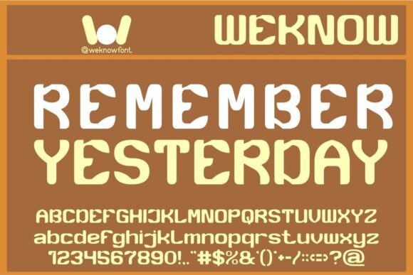 Remember Yesterday: The Perfect Typeface for Modern Brand Identity