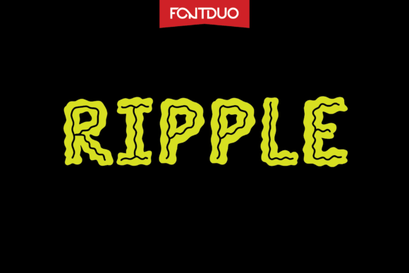 Ripple: The Wavy Hand-Lettered Typeface for Editorial Design