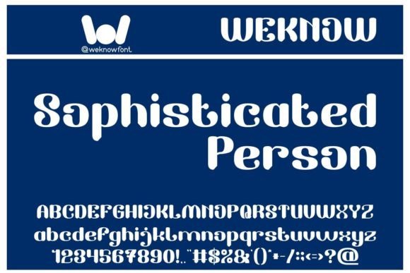 Sophisticated Person: The Ultimate Display Font for Elegant Projects