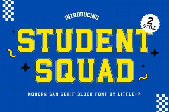 Student Squad: A Bold Typeface for Modern Campaigns