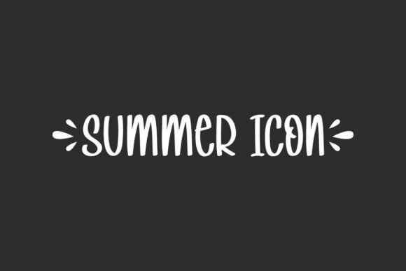 Summer Icon Typeface for High-Impact Summer Campaigns
