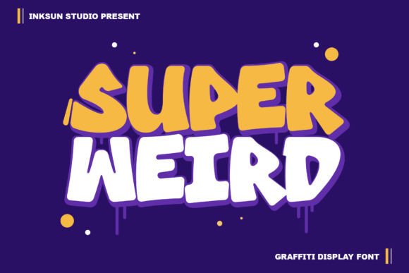 Super Weird: The Bold Graffiti Font for Street-Style Crafts