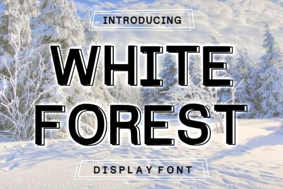 White Forest: A Bold Display Font for Handmade Branding