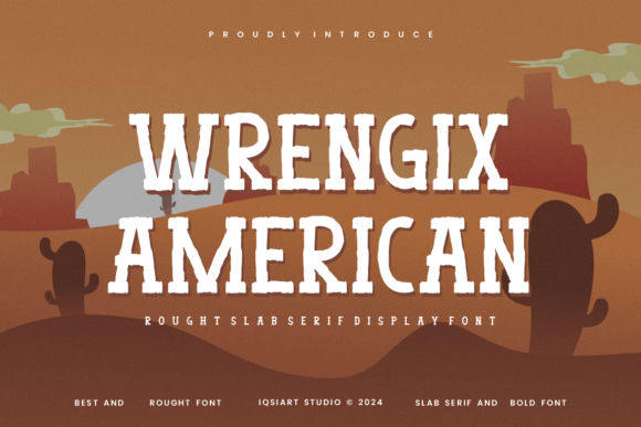 Wrengix American: A Rugged Display Typeface for Bold Branding